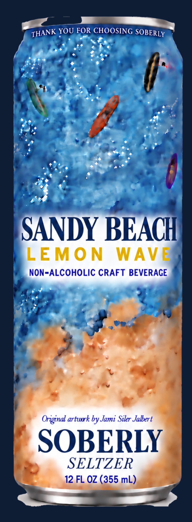 Sandy Beach Lemon Wave, the Soberly flagship can