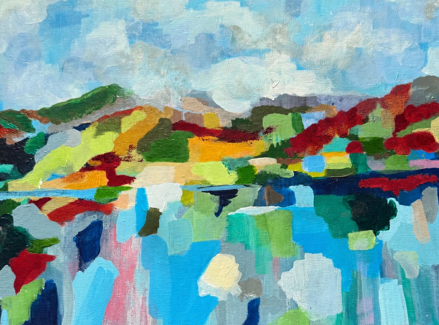 White Mountains, New Hampshire, original painting